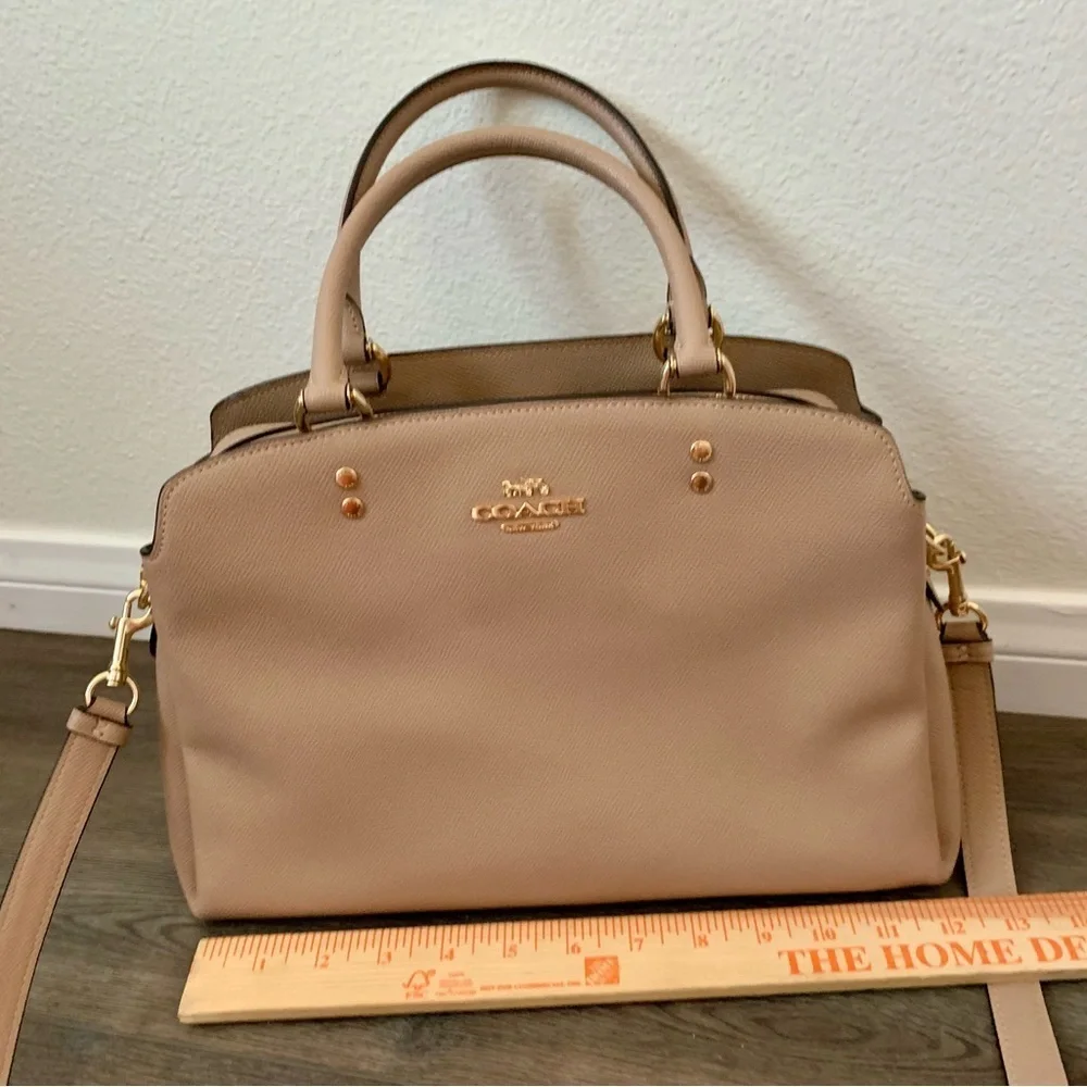 Coach Handbag Lily Carriall Cross Gray Shoulder Bag